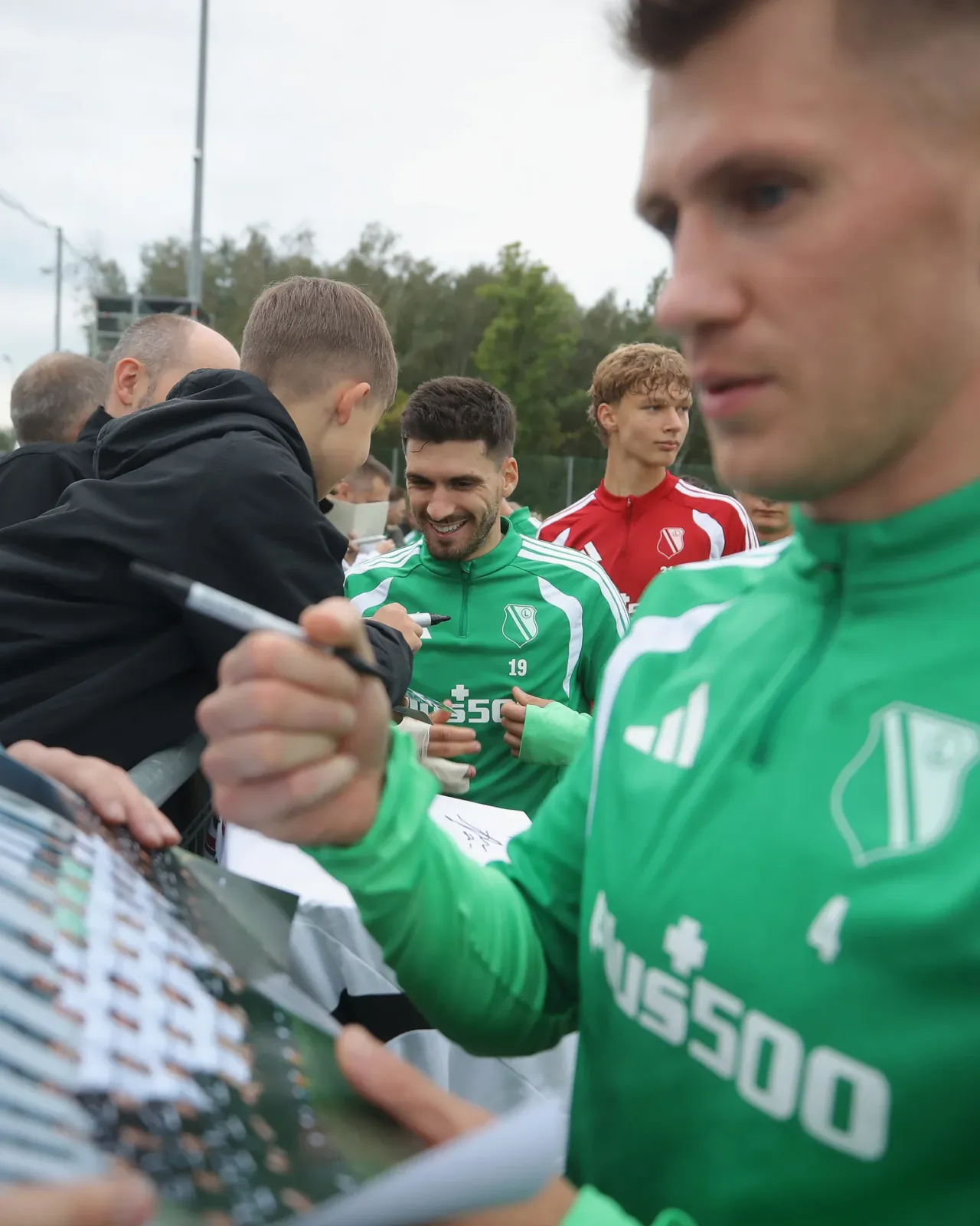 Trening Legii w LTC Kibice Legiony