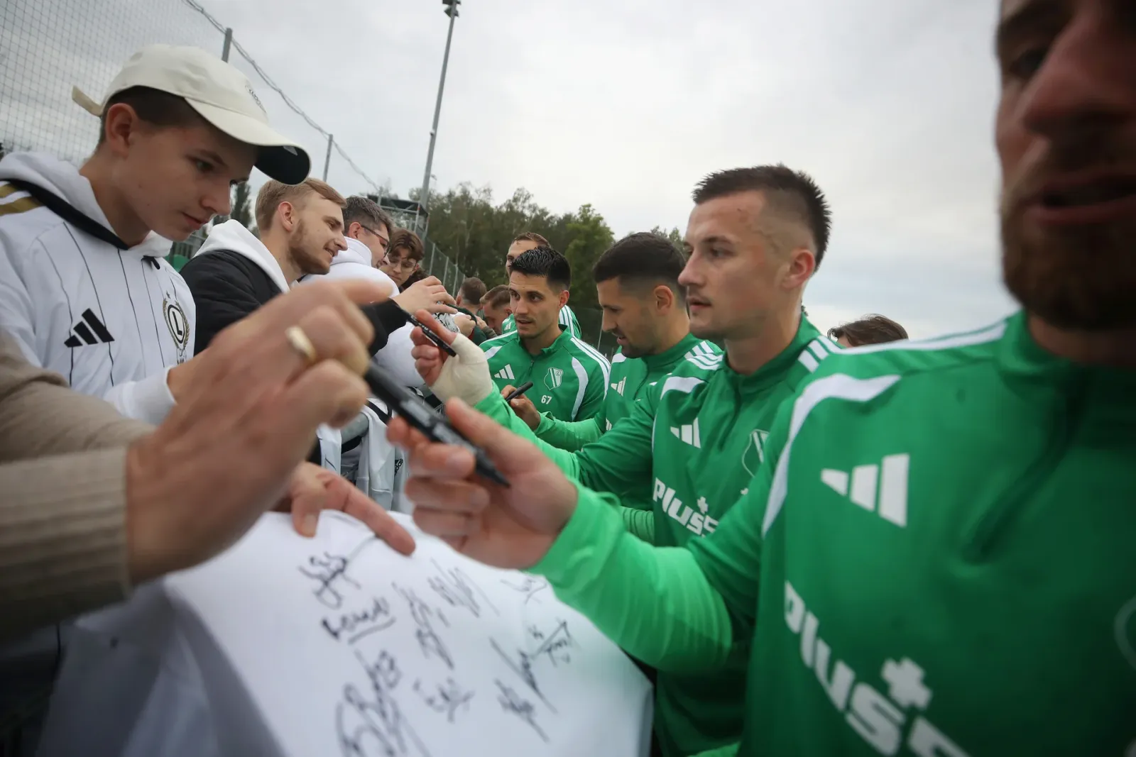 Trening Legii w LTC Kibice Legiony