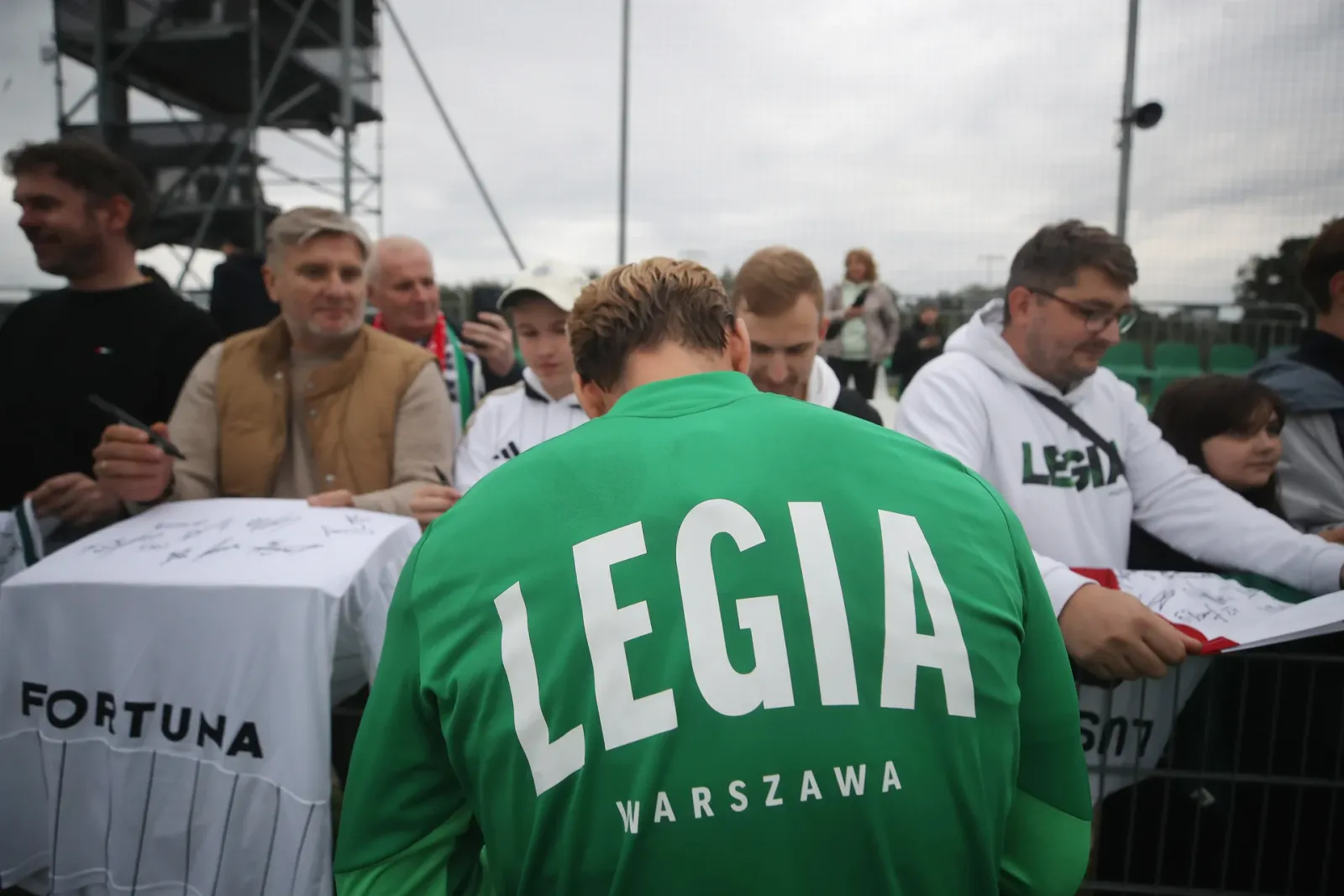 Trening Legii w LTC Kibice Legiony